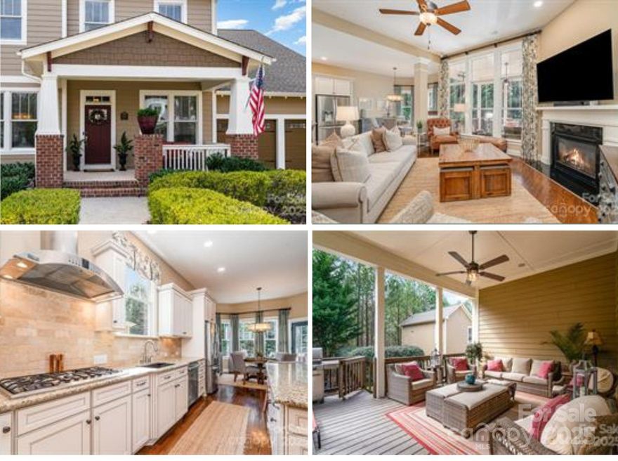 This stunning 4-bedroom, 3.5-bath David Weekley model home in Baxter Village is meticulously maintained with custom millwork, hardwoods, & designer finishes throughout! The property offers a private wooded lot & dual driveways for ample parking, a rare find in Baxter! The 2nd living quarters includes a separate entrance, kitchen & bath—ideal for guests, a recreation room, or rental income. The primary on the main floor includes a luxurious bath w/ a walk-in shower and custom walk-in closet. Upstairs, find 3 bedrooms, 2 remodeled bathrooms with Italian tile, high-end fixtures, and quartz countertops. The remodeled mudroom and laundry center offers herringbone tile flooring, custom cabinetry, and a butcher block countertops with beverage fridges. This area also includes an office and workout room! The 2-car garage has an expanded 6-car driveway! Enjoy a private wooded lot, refinished covered deck, gas firepit, and smoker area. Located in a non-thruway and quiet section of Baxter Village!