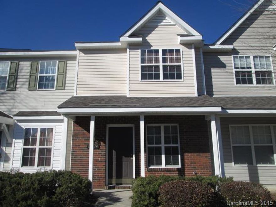 Fantastic opportunity for first time buyer, downsizer or investor! Lovely townhome in Steele Creek.   Nicely appointed kitchen with all appliances.  Laminate wood flooring in family room with cozy fireplace and glass doors that lead to quiet patio area.  New carpet upstairs, freshly painted and ready to move in!! Minutes to Carowinds, shopping, dining and Lake Wylie.