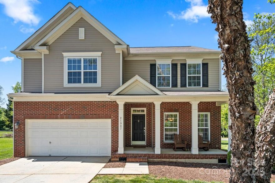 Tour this IMMACULATELY cared for 5 bed/2.5 bathroom home in the heart of Cornelius. Complete kitchen and 1/2 bathroom renovation in 2023 including: new cabinets, quartz counters, stainless appliances, double oven, vent hood, backsplash, and flooring. Gorgeous red oak hardwood floors throughout most of the house--no carpet! New roof and Trex deck in 2021. New tankless water heater 2023. AC cooling coil and furnace control board replaced recently. Plantation blinds on 1st floor. Refrigerator, washer and dryer to remain. All 5 bedrooms have walk in closets! Home is situated on a large, flat corner lot perfect for a pool! LOCATION! This beautiful home is within a mile of shopping, restaurants, Lake Norman, gym and interstate 77.  1/2 mile to Torrence Chapel Park offering baseball fields, basketball, playground, tennis & pickleball, and walking trail. Torrence Chapel is a dead end road accessed primarily by residents. Virtual tour available.