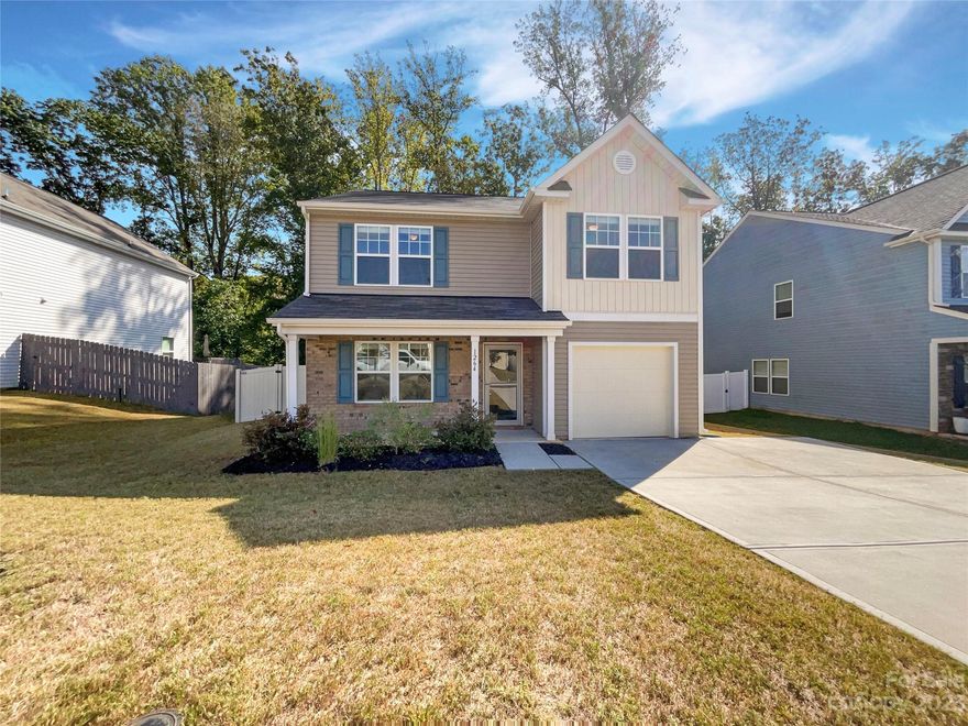 This beautiful home is sure to impress! It features a natural color palette throughout, which is calming and serene. The kitchen is complete with a nice backsplash and plenty of counter space. Other rooms provide flexible living space, perfect for a home office or playroom. The primary bathroom boasts good under sink storage and a shower/tub combo. Step outside to the fenced in backyard and you'll find a sitting area, perfect for enjoying your morning coffee or an evening glass of wine. With all these great features, this home is sure to go quickly! Don't miss out, come see it today!