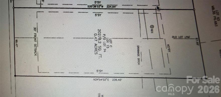 Great buildable lot .47 acres . Has electrical, water, sewer public/city available for utility hook up. 

Owner is in process of having lot deeded and surveyed separate from home/tiny house lot. 

Contact builder for specs for lot on your home/duplex you want to build