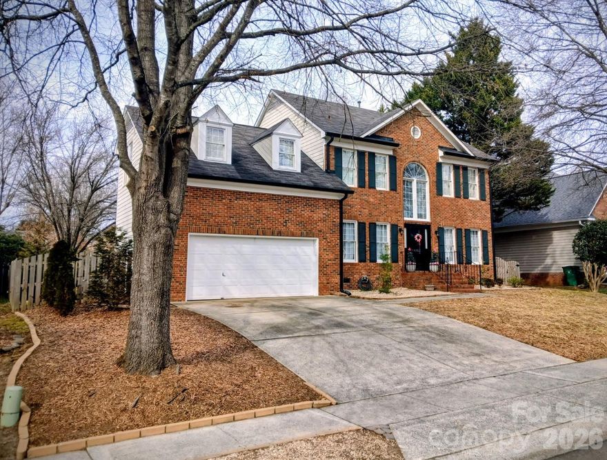 Ardrey Kell High School District. 5 Bedroom's 3 Full bath's. Renovated Home in Hunter's Gate. Private Backyard with fencing and landscaping. Great Family Home. Oversized Two-Car Garage. Open floor plan. Granite in Bathrooms and Kitchen.