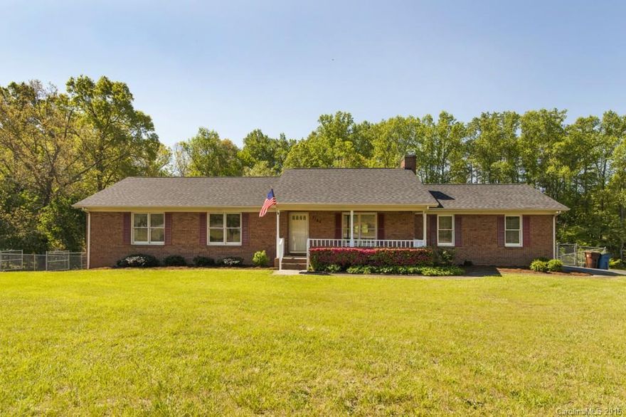 Full brick 3 bedroom, 2.5 bath home on 1.05 acres with basement workshop.  Large Kitchen with lots of cabinets open to great room and dining room. Garage in basement is heated and cooled. Lower level rec-room has a brick fireplace. Workshop is heated and cooled and has its own bathroom. New roof in '08. Great pond views from back deck. Close to Lake Norman and the new "The Village at Sherrills Ford" development coming soon!  Don't miss this one!