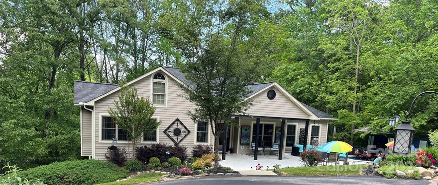 This stunning 3br plus office (w/closet) home is the one you've been searching for!  Nestled in the trees, this cul-de-sac estate home is an entertainers paradise!  Expansive front porch with fish pond, firepit, stunning gardens, dining and lounging areas, and even has room for cornhole!  You'll appreciate the numerous remodeled areas too!  Beginning with a brand new roof 11/2023, new flooring and paint throughout the majority of the home, remodeled primary bath, kitchen backsplash, both fireplace surrounds just to name a few.  Then the lower level offers an unmatched opportunity with private entrance, great room, kitchenette, full bath and even a striking hot tub!  The oversized garage has a vast amount of storage, and even a built in workshop!  The entire home impresses with high ceilings throughout, and dramatic vaults in the main level living room.  Welcome Home!