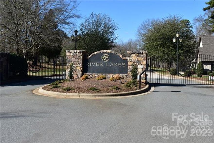 River Lakes is a Beautiful - Gated - Waterfront Community. Hidden gem of Belmont. Enjoy the beauty and serenity of your own slice of paradise among these gorgeous, custom homes. The marina is only 3 miles away where you can keep your boat.The community has an abundance of open spaces, curbs and gutters along with plenty views of the lake.  The lot boasts lush tress for privacy, and it has a gentile slope which will be perfect for a walk out basement. There is a drainage easement which limits the footprint of the home. Bring your own builder and take your time, there is no deadline to build! Easy access to downtown Belmont, Belmont Abby, Airport, Charlotte and both I-85 and I-77. Belmont has become a popular place to raise a family with all the pleasures of a small town, great schools and plenty of things to do, and only minutes to all the amenities that Charlotte has to offer.  Hospitals, Universities, Sports, Arts, and so much more!