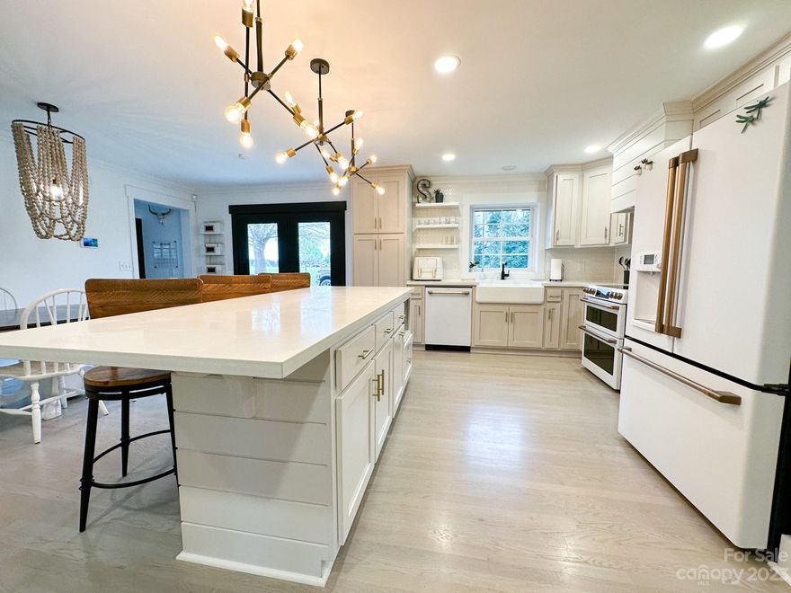 {Back on Market at no fault of sellers!!}If you've been dreaming of a custom home with designer touches and acreage to spread your wings, this modern home has it all! Come inside to unique details like shiplap, designer wallpaper accents and gorgeous white-washed hardwoods. A neutral kitchen is full of natural light, and accented with the coordinating GE Cafe series appliances, concrete counters and a large island. Every room will wow you with its details, such as the hall bath with penny tiles that spell 'hello' or the Pinterest-worthy bunk room. Spacious bedrooms, abundant closet space and updated HVAC systems make this home as functional as it is beautiful.Additional living spaces include a finished half basement, perfect for the home gym.Located just minutes from Lake Tillery access, the 4.5 acre property has its own pond, fenced pasture and yard to enjoy! Currently there are chickens that produce a dozen eggs a day--the owners said they can stay! So what are you waiting for?