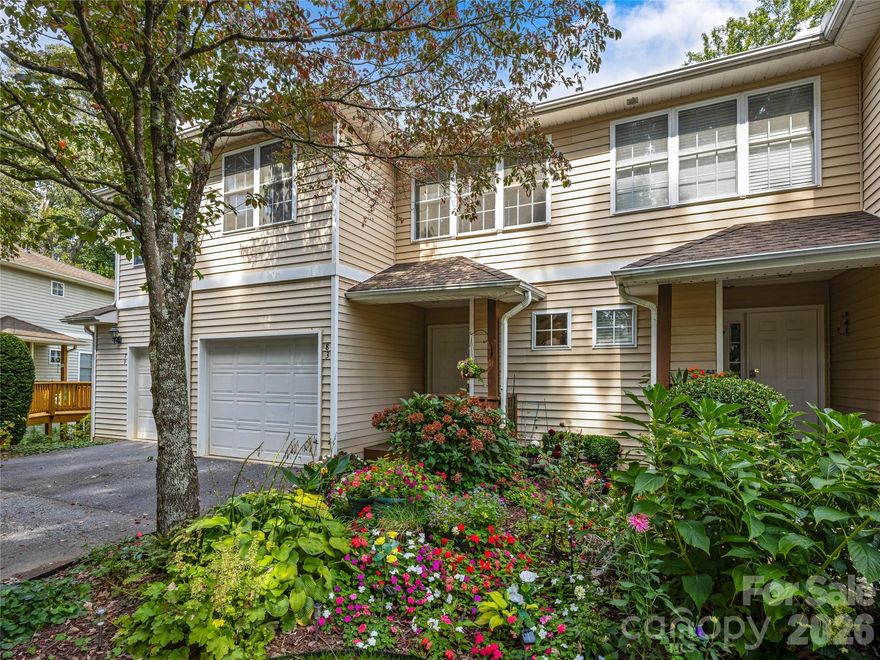 Welcome to effortless living in Mills River, where space, comfort, and community come together in an ideal location. Just minutes from South Asheville, Hendersonville, the airport, and local favorites like Sierra Nevada Brewing, this condo offers both convenience and charm.

Step inside to a freshly painted main level, where an open floor plan invites connection. The kitchen with breakfast bar flows into a light-filled dining area and living room, framed by cathedral ceilings and walls of windows. From here, step out to the deck—perfect for morning coffee or sunset gatherings.

Upstairs, the home offers two bedrooms, including a generous primary suite with private bath and walk-in closet, plus a second full bath for guests or family.

The finished basement extends your lifestyle options with a spacious family room (currently styled as a bedroom), an additional bedroom, a full bath, and a laundry room. A second deck provides more outdoor living space and a peaceful retreat.

When it’s time to unwind, enjoy community amenities—cool off in the pool, walk by the pond, read in the clubhouse library, or recharge in the fitness room.
This condo combines convenience, comfort, and community—ready to welcome you home.