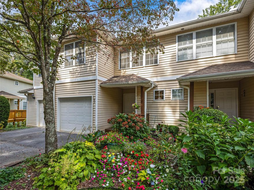 Welcome to effortless living in Mills River, where space, comfort, and community come together in an ideal location. Just minutes from South Asheville, Hendersonville, the airport, and local favorites like Sierra Nevada Brewing, this condo offers both convenience and charm.

Step inside to a freshly painted main level, where an open floor plan invites connection. The kitchen with breakfast bar flows into a light-filled dining area and living room, framed by cathedral ceilings and walls of windows. From here, step out to the deck—perfect for morning coffee or sunset gatherings.

Upstairs, the home offers two bedrooms, including a generous primary suite with private bath and walk-in closet, plus a second full bath for guests or family.

The finished basement extends your lifestyle options with a spacious family room (currently styled as a bedroom), an additional bedroom, a full bath, and a laundry room. A second deck provides more outdoor living space and a peaceful retreat.

When it’s time to unwind, enjoy community amenities—cool off in the pool, walk by the pond, read in the clubhouse library, or recharge in the fitness room.
This condo combines convenience, comfort, and community—ready to welcome you home.