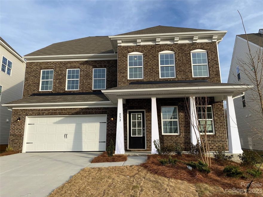 Three-Story NEW Home with 6 Bedrooms, 5.5 Baths, Study, 2nd Floor Loft, 3rd Floor Bonus Room, & 2-Car Garage. Guest BR on main with private bath & walk-in shower! Shaker Style Cabinets, Subway Backsplash, Quartz Countertops, and Stainless Appliances are included in this light-filled kitchen overlooking the Family Room with Fireplace.  Luxury Vinyl Plank throughout main level, ceramic tile in baths and laundry. Owners Suite on 2nd level which includes Bath with 5' tiled shower w/ built in seat.  In addition, 3 more beds, 2 baths, Large Loft and Laundry room.  3rd Floor includes Bonus Room, another bed and bath…Very Spacious Home!