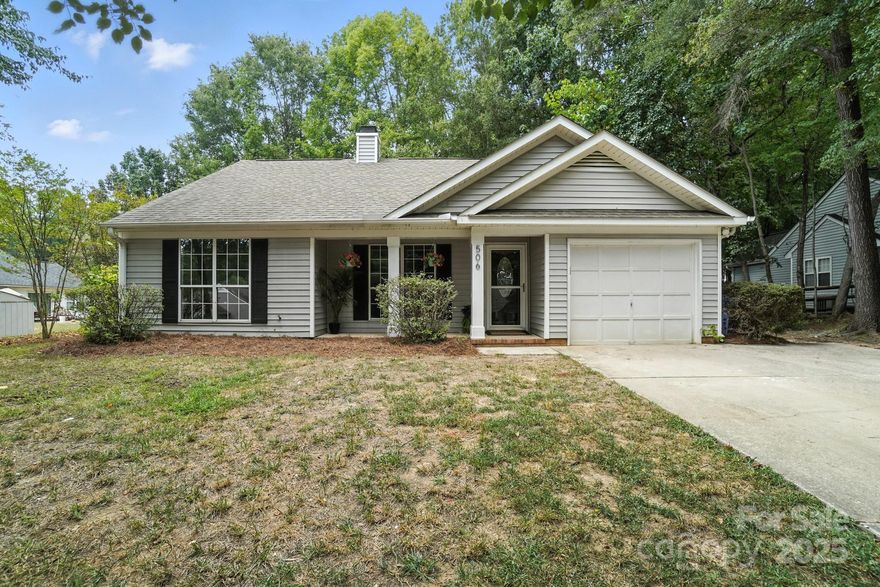 A Lake Norman Gem! Hurry to see this home before it's gone! 4 bedrooms with 2 living spaces, one level, open concept with beautiful updated kitchen and baths, new floors throughout, new paint throughout, new light fixtures throughout, and so much more! Featuring high, vaulted ceiling and a charming white washed, wood burning fireplace in the living room which opens to the eat-in kitchen with an island. The kitchen boasts new granite countertops, new subway tile backsplash, & all stainless steel appliances included! The primary sweet features vaulted ceilings as well plus an en suite bath with dual vanities! One of the guest bedrooms features an open concept shiplap closet, ready to customize! There are two spacious storage sheds as well as a one car garage and extended driveway! Close to downtown Mooresville, shopping, dining, & so much more!