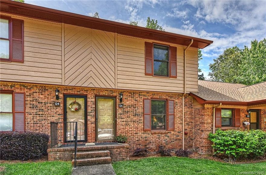 Completely remodeled and updated 2 Story Unit tucked away amongst the tree's. New HVAC. Pergola Max wood flrs, huge Kitchen with Peninsula, ceramic and Subway tile backsplash. New SS appls. Large Laundry w/cabinets. Pantry with solid wood shelving. Built-in blinds on door overlooking private deck, & fenced back yard. Outside storage. New wood stairs to 2nd level. Fresh paint & CLEAN!!!