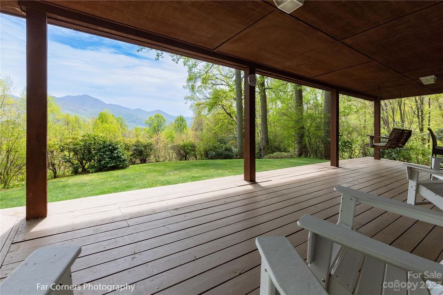 Resting at an altitude of 3,960 feet cool, tranquil evenings and breezy, lazy mornings await you at this beautiful mountain getaway. Tucked in a gated community, an easy access, paved road leads to the long driveway of this quiet cabin. Vistas of the surrounding mountains and the brilliant green treetops abound from the over-sized front porch. Features of this 2/2 home include vaulted ceilings in the living room and eat-in kitchen. In the summer enjoy grilling on the back, covered deck. On those chilly, winter nights curl up by the wood burning fireplace or relax in the window seat with a good book. The generous, tiered yard features a firepit with plenty of space for outdoor entertaining or room to build additional accommodations, if desired. Some furnishings convey.