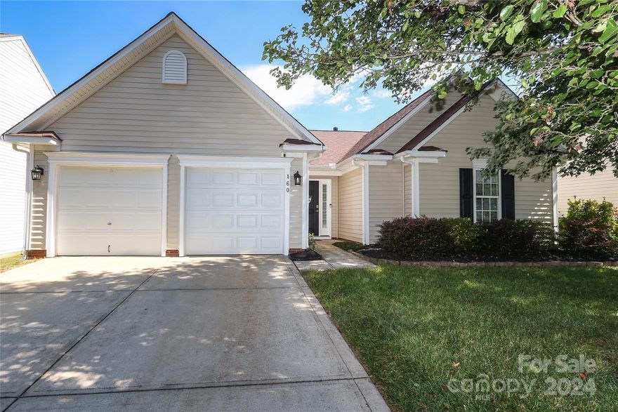 Welcome home to this beautiful turn-key ranch in the desirable Winborne subdivision.  This three bedroom, two bathroom home has been meticulously maintained and cared for.  The split bedroom floor plan provides a tranquil master retreat with an oversized garden tub with shower, and spacious walk in closet.  The private backyard escape includes a covered gazebo that is perfect for backyard barbecues and entertaining.  This home has been freshly updated and boasts an open concept living space with vaulted ceilings in the living room.  Only a few minutes from downtown Mooresville this home is completely ready for its new owner!