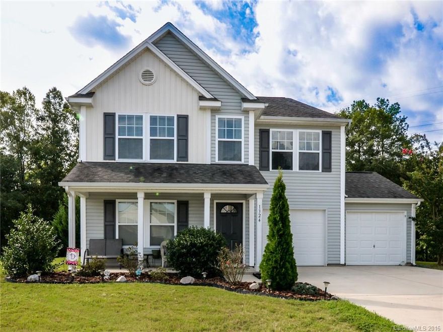 Beautiful Home Situated Nicely on a Premium Lot in Oaks at Clover! Open Floor Plan w/Dining Room, Kitchen w/Granite Counters + Large Island & Tons of Storage, Breakfast Area, Great Room, Half Bathroom & Private Office w/French Doors on Main Level! Upper Level Features Large Loft Area, XL Master Suite w/Full Bathroom, 2 Secondary Bedrooms, Full Bathroom & Laundry Room! Fabulous Patio Area Overlooking Large Backyard w/Partial Privacy Fence & Backing Up to Woods! Visit Today & Make this Home Yours!