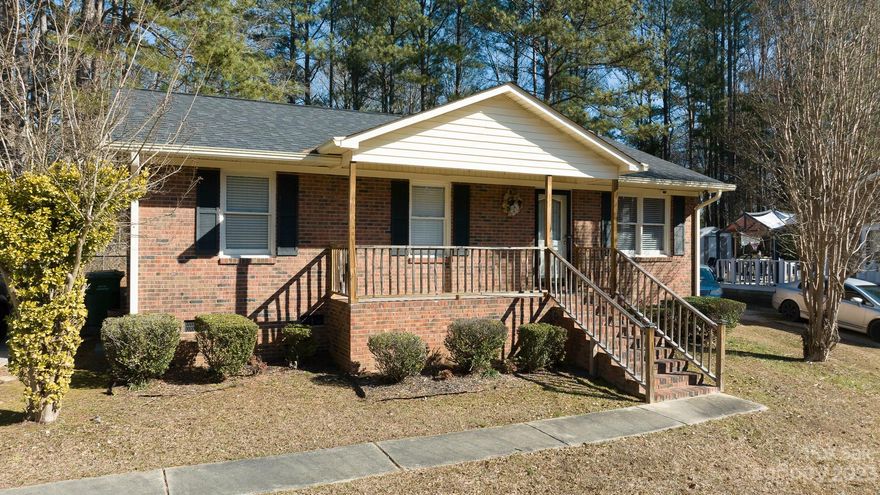 "Welcome to Your New Home! This Charming 3-Bed, 1-Bath Brick Ranch is a Haven of Comfort and Style. Step onto the Covered Front Porch, a Perfect Spot to Unwind. Inside, Enjoy the Seamless Flow on Laminate Flooring throughout. The Dining Area is Perfect for Family Gatherings.  The Kitchen provides plenty of Cabinet & Counter Space along with Ceramic Tile Backsplash. The Newer Deck Beckons for Outdoor Gatherings. With a Low-Maintenance Lifestyle Thanks to a Newer Roof and HVAC, this Home is as Practical as it is Inviting. Don't miss the chance to make this Well-Maintained Gem Yours!"