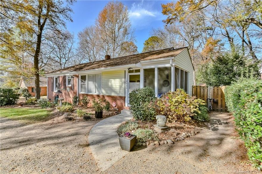 Great ranch style home with plenty of outdoor space in Plaza Midwood under $300K. Home has had many updates within the last 3 years. Additional storage shed and raised beds to allow for gardening and outdoor entertaining.