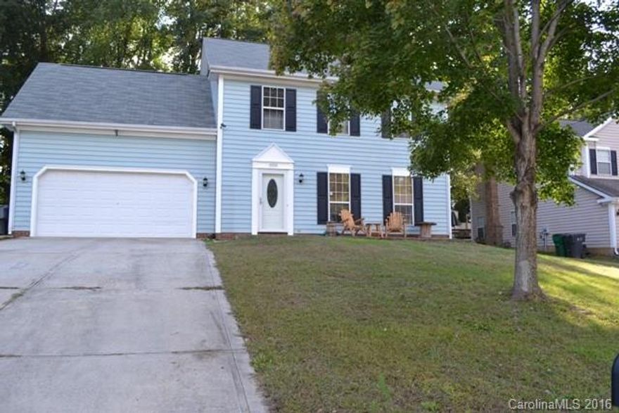 Tons of living space in this beautiful home!  Large dining and living area, kitchen has gas range and custom cabinets in breakfast nook.  Total of 4 bedrooms, 2.5 baths, with unfinished bonus room that is framed and wired.  Huge master is located upstairs w/ newly renovated master bath. Fenced yard and private patio.  Staircase was replaced in 2014 and exterior has been repainted this year. Brand new carpet installed.