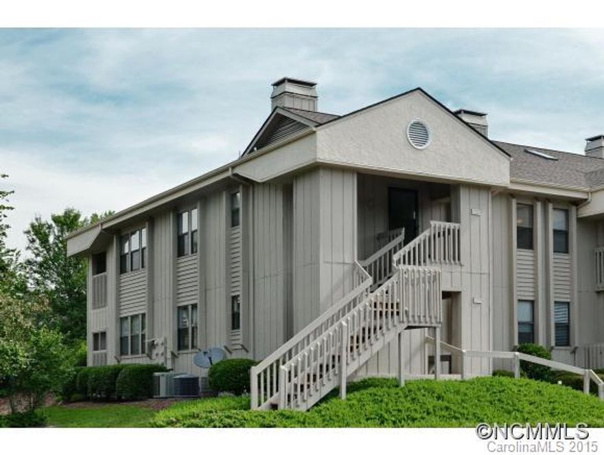 Desirable Cloisters Condo, upper end unit with lots of windows and natural light.  Living room with gas fireplace, private balcony with storage & mountain views.  Large owners suite with double closets, plus second bedroom with connecting bath. New Hydro-Heat HVAC 2012, new water heater, new kitchen flooring. Minutes to shopping, dining, golf and more. Community amenities include pool, tennis courts, clubhouse.  1 cat OK, no dogs.  15% Rental Cap