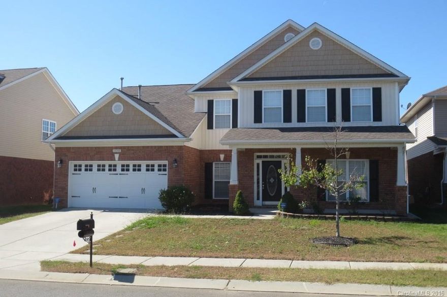 5 Bedroom, 3.5 bathroom in Charlotte's popular Steele Creek!  Located in the vibrant Kingsbridge subdivision, has community pool, recreation and entertainment areas.  Larger living area with vaulted ceilings and gas fireplace.  Spacious master located downstairs with master baster, dual vanity, and walk-in closet.  Additional bedrooms located upstairs along with bonus room that can be utilized for a children's playroom, or game room.  Private fenced backyard and two car garage.  Built in 2008.