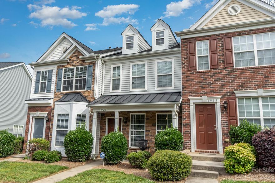 2 Bedroom/2.5 Bath Townhome in great location! 2 Large primary bedrooms upstairs with their own bathroom. Laundry room is upstairs and in between the bedrooms. Downstairs family room is open to kitchen with eat in area over looking a back patio. Water, sewer, trash, lawn maintenance, exterior maintenance and community pool included in HOA fees! GREAT LOCATION with easy access t grocery stores, shopping, restaurants and minutes from major highways (I-485, I-77 and I-85). Great investment with no rental cap however a 6 month minimum lease is required. No showings allowed per seller.