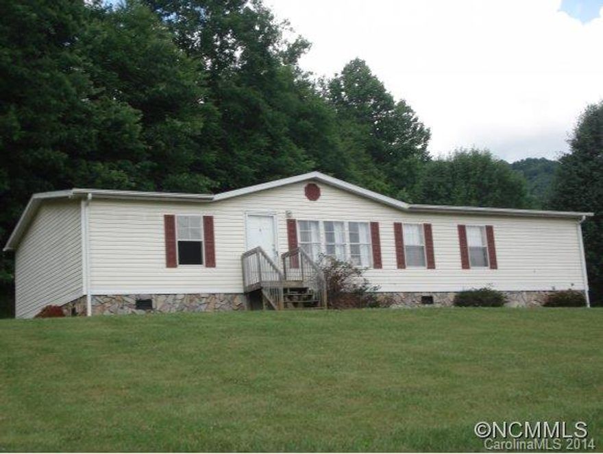 HOME IS ON THE WEST SIDE OF BURNSVILLE AND ONLY 35 MINUTES FROM ASHEVILLE.  THIS 3 BED 2 BATH HOME IS ON 1.25 ACRES WITH NICE VIEWS AND PLENTY OF ROOM FOR GARDENING. HAS A STORAGE SHED, AND A HUGE MUDROOM/ LAUNDRY ROOM. SPLIT FLOOR PLAN WITH MANY POSSIBILITIES. HAS CENTRAL AC, AND FORCED AIR HEATING. GREAT VALUE ON A HOME CLOSE TO EVERYTHING.