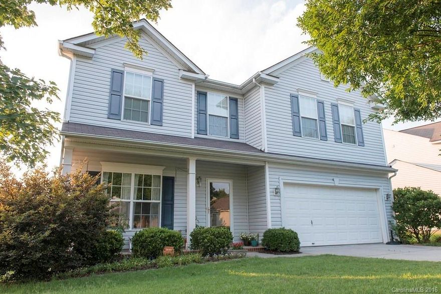 Must see home in Coventry of Charlotte. Very spacious, open floor plan that includes a sunroom off of the kitchen. Tile and wood floors throughout most of main level. Bedroom and full bathroom on main floor that can be used for guests. Spacious master bedroom/bathroom upstairs completed with wood floors and tile.  This is a great find and gives plenty of room and versatility to use your imagination on how to arrange your new home. Don't miss out.