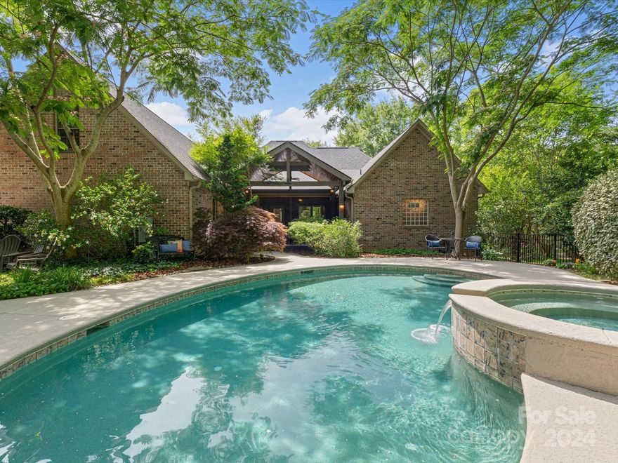 OFFER DEADLINE IS SUNDAY, JUNE 16 AT 3:30PM. Welcome to your dream home, a perfect blend of elegance and entertainment nestled in a tranquil cul-de-sac. Imagine hosting unforgettable gatherings in the open floor plan where the living, dining, and kitchen areas flow effortlessly. The kitchen, boasting an induction cooktop, granite countertops, and a wall oven, is a chef’s paradise. Step outside to your personal oasis: a saltwater pool with a spillover spa, surrounded by an expansive entertaining area. The pool house offers great versatility with a bathroom, a flex room, and an upstairs man cave, creating endless possibilities for relaxation and fun. The amazing covered back patio invites you to enjoy outdoor living at its finest. Inside, a dedicated office provides a serene workspace, while a the bonus room adapts to your unique lifestyle needs. This home is not just a place to live but a canvas for creating cherished memories.