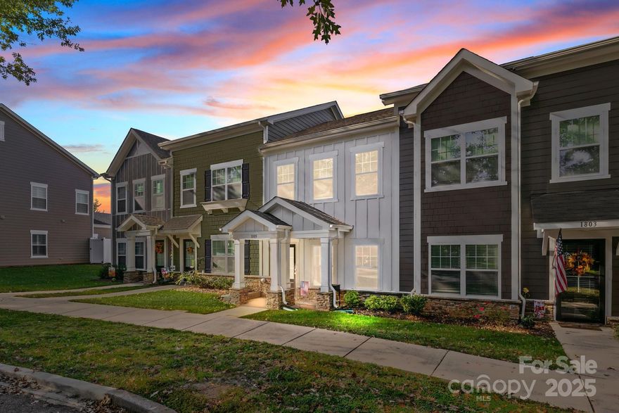 Welcome to 1805 Edgewater Drive, a charming 3-bedroom, 2- bathroom townhome located in the desirable Cline Village community- built in 2023! Just minutes from Lake Hickory, Rock Barn Country Club & Spa, and only 10 minutes from downtown Hickory, this home offers both convenience and comfort in a prime location. Step inside to discover a bright, open floor plan with modern finishes throughout. The main-level primary suite features a spacious walk-in closet and a walk-in shower. The kitchen boasts a large center island, granite countertops, tile backsplash, soft-close cabinetry, stainless steel appliances (including refrigerator), and a pantry closet. Upstairs, you'll find two additional guest bedrooms and a full bathroom – perfect for family, guests, or a home office setup.
Enjoy the outdoors on your private concrete patio, and take advantage of the convenience of an attached one-car garage. Don't miss this opportunity to own a move-in ready home in one of the area's most sought-after communities. Schedule your showing today – this home is a MUST-SEE!