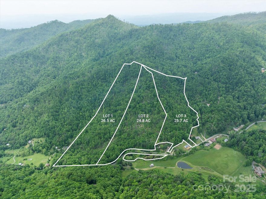 Perfectly set in the Reems Creek Valley, this larger acreage lot is ideal for your dream home! Three listings are available - lots 1, 2, and 3. This listing is for Lot 2, please reference the proposed subdivision map for details. Take advantage of easy access from paved Moody Cove Rd, allowing you to create a private driveway with minimal steep slopes to navigate. A babbling creek crosses the front of the property, and a mature hardwood forest offers an beautiful Appalachian mountain setting. Multiple great homesite(s) exist throughout the property, and each option would offer complete privacy for your new build(s). The property could be subdivided again (each new lot would be 10+ acres and seemingly exempt from subdivision ordinance, TBD by buyer). ***Acreages per lot are approximate per GIS measurements, exact acreages TBD by survey.*** Seller financing considered.