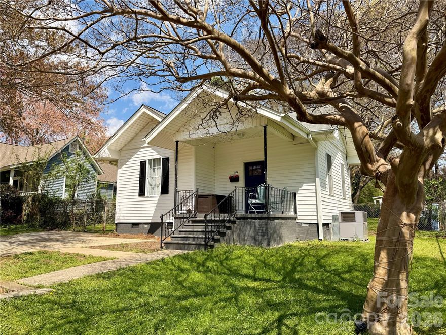Welcome Home – 344 Long St. A beautifully updated cottage in the heart of Rock Hill, SC —where historic character, timeless charm, pure simplicity, and modern touches come together perfectly.

Tucked away on a quiet street, this inviting 1-bedroom, 1-bath home offers the ideal blend of privacy and convenience. Inside, you’ll find a thoughtfully refreshed interior, an expansive kitchen featuring granite countertops and a beautiful subway tile backsplash, updated systems, and a cozy layout that makes the most of every square foot.

Step outside and you’ll discover one of this home’s true highlights — a spacious backyard with mature trees, offering shade, privacy, and endless possibilities for relaxing, entertaining, or even expanding outdoor living space. 

Start your mornings or unwind in the evenings on the covered front porch, the perfect spot to enjoy peaceful
Originally built in 1905, this home highlights its original charm and craftsmanship while offering the peace of mind of a newer roof and HVAC making it truly move-in ready. Whether you’re enjoying a quiet evening at home or hosting a few friends, the space feels warm, functional, and easy to maintain.

The location is just as appealing—only minutes from Winthrop University, local shops, dining, and downtown attractions. With its manageable size and desirable setting, this property is a fantastic opportunity for a first-time buyer, downsizer, or investor looking for a turnkey rental or Airbnb.