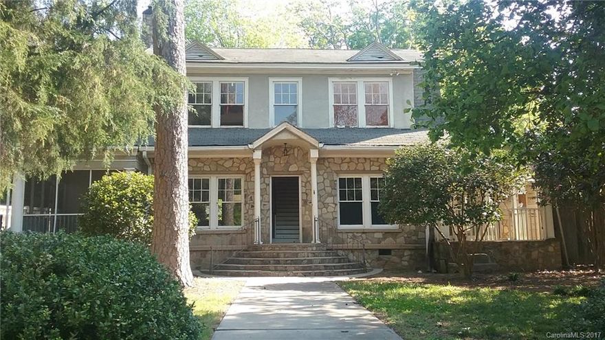 A rare opportunity to surround yourself with the historical charm of the Elizabeth neighborhood. Home is in need of total restorations. There is a large , private back yard, detached garage/workshop building and side screened porch. There is a grand wooden staircase to the 2nd level. High ceilings, hardwood floors and an unfinished basement. Selling strictly "as is". Seller will make no repairs and offers no warranties.
Please check with City of Charlotte for possible building restrictions.