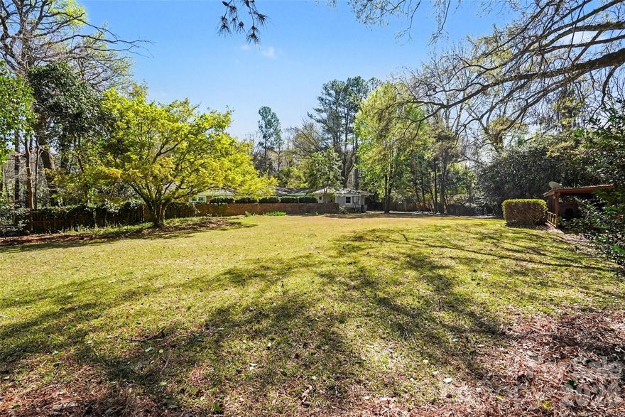 Prime Infill development opportunity on approximately 1.43 acres just minutes SouthPark Mall. Excellent access to Quail Hollow Club and Carmel Country Club.

This rare lot features 100’ of frontage and an estimated 300’ of depth, offering plenty of space for a luxury new build with room for a pool, outdoor entertaining, and a detached garage. The flat lot provides attractive street presence and privacy.

The property currently includes a 1960s home in good condition that can stay or be removed, which gives you a variety of options that can maximize redevelopment potential. With frontage, depth, and location, this site is ideal for builders seeking a turnkey opportunity for a luxury custom homes in one of Charlotte’s most desirable neighborhoods. Listing Agent has additional information that can be beneficial if multiple access points are of interest off of Seth Thomas Rd. This is also a residential listing 4358025