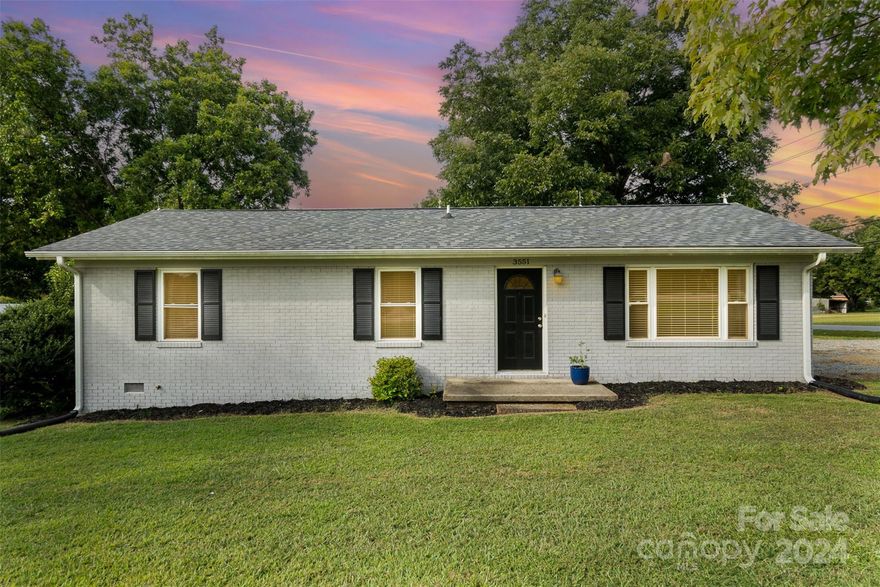 Just minutes to I85, this FULL BRICK, RANCH home with a FULLY FENCED BACKYARD will be calling you home. Find the small town charm that downtown Concord has to offer just minutes in one direction, with an easy city commute to Charlotte for work or play in the other direction. This 3 bedroom 1 bathroom home has modern updates, stainless steel appliances, and open floor plan that is great for entertaining. The open floor plan and natural light make for peaceful mornings, sipping coffee by the windows. Enjoy the upcoming fall nights by the firepit in the back yard, and grow your very own garden in the spring and summer. Have peace of mind in the summer months, knowing you can stay cool as the HVAC unit was replaced in 2021! Find comfort knowing this home has been well-maintained and is move-in ready! It is just waiting for its new owner! Make your appointment today before its gone!