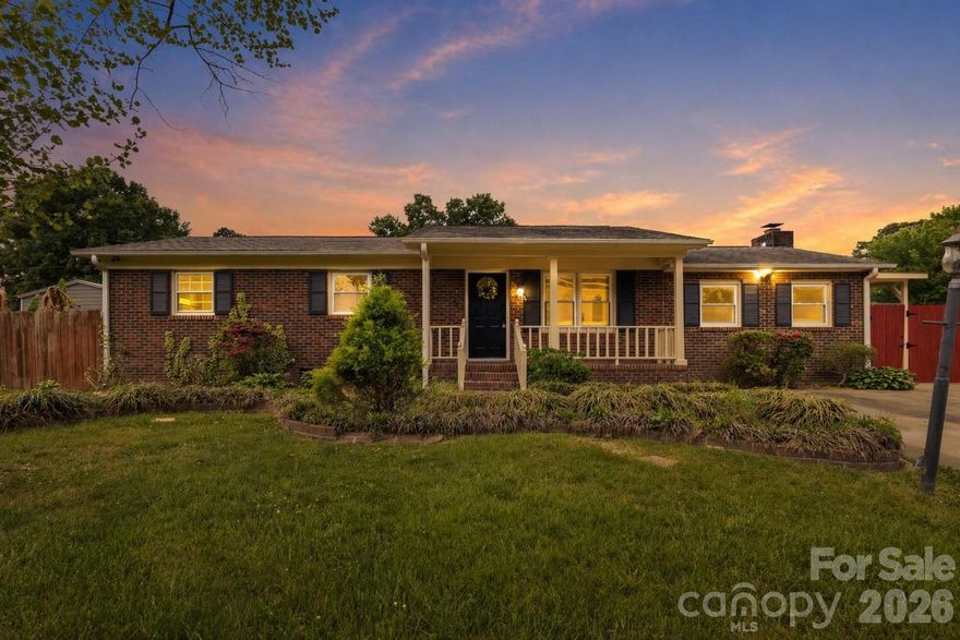 Step into this freshly renovated home designed for both comfort and connection. Multiple living spaces, including a welcoming living room and a spacious family room, create the perfect flow for everyday living and entertaining.

This three bedroom home also offers two additional flexible rooms, (a total of 5 rooms) to fit your lifestyle. Just off the kitchen, a bright sunroom is filled with natural light and opens to the covered deck, creating a peaceful spot to enjoy your morning coffee or unwind at the end of the day while overlooking the flat backyard. It is an ideal setup for indoor outdoor entertaining. An additional bonus room provides the perfect space for a home office, gym, or creative use.

The main living areas feature refinished hardwood floors, while the kitchen has been thoughtfully updated with new cabinetry and stainless steel appliances. Major system upgrades include new electrical, new plumbing, and a new water heater, offering added confidence in the home’s quality and improvements.

This home blends modern updates, functional space, and inviting outdoor living in a way that is easy to enjoy from day one.

Shed in backyard is being sold as-is.  

Seller is owner of property.  Sellers are NC licensed real estate agents.