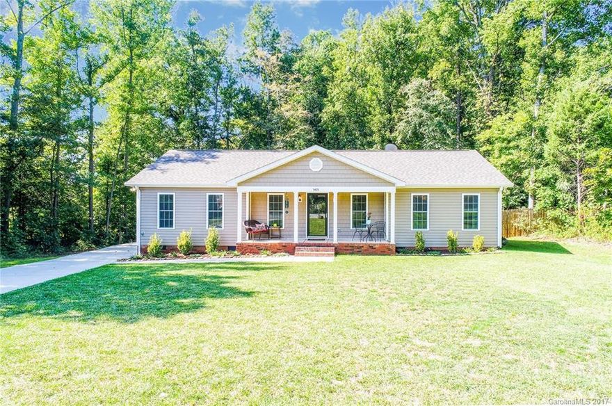 Wonderful ranch home offering large living area, eat-in white kitchen and split bedroom floorpan. Private backyard includes multi-level deck/patio with fire pit perfect for entertaining. Property also features large side-load 2-car garage with covered breezeway to the house. Home sits on large wooded lot at the end of street offering privacy.