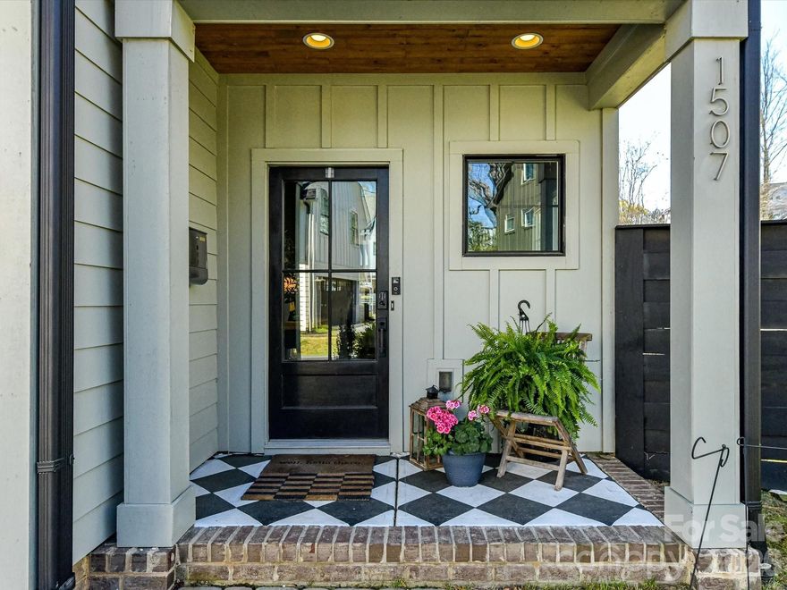 Welcome to 1507 Landis Ave, ideally situated in the heart of Plaza Midwood—one of Charlotte’s most vibrant and walkable neighborhoods. This stunning and modern 4 bedrooms home features 3.5 baths, PLUS a two-car garage, all just moments from top-rated dining, breweries, shopping, and parks. Thoughtfully designed with both style and functionality in mind, the home boasts an inviting front porch, a welcoming entryway, and a bright open-concept layout—perfect for everyday living and effortless entertaining.The gourmet kitchen serves as the centerpiece, showcasing quartz countertops, premium stainless steel appliances, and elevated finishes, all flowing seamlessly into a sun-filled living and dining area. Step outside to your own private backyard oasis, complete with patio, fire pit, and privacy fencing. Upstairs, the spacious primary suite offers a serene retreat with a spa-inspired bath and a generous walk-in closet.Two additional bedrooms and bath complete the upstairs. The third-floor guest suite and bonus room provides exceptional flexibility—ideal for visitors, a home office, or a private getaway. An attached two-car garage adds convenience, along with ample street parking, while the unbeatable location delivers the perfect blend of urban living and neighborhood charm.