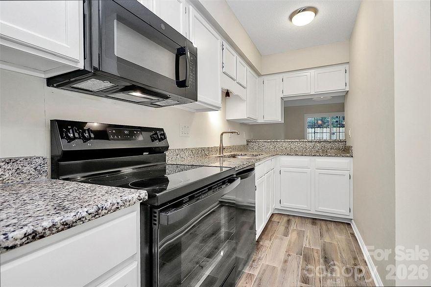 Best value under $200K just minutes from Ballantyne. Recently repositioned at an incredible new price, creating one of the best opportunities in Fort Mill.

This move-in ready 2-bedroom home in Manor Lake offers over 1,000 sq ft with fresh paint, new carpet, and updated kitchen appliances. Bright, open main living area downstairs with two spacious bedrooms and a full bath upstairs.

Enjoy low-maintenance living with HOA-covered exterior maintenance plus access to community amenities including a pool, tennis courts, and playground.

Convenient to I-77, Kingsley, Baxter Village, Carolina Place, shopping, dining, and more.

Listed in MLS as "Townhome" for search visibility. Property is legally a condominium.