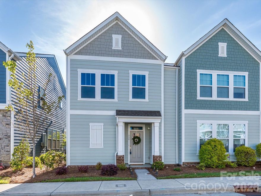 Incredible opportunity to own a home in the heart of booming downtown Pineville! This meticulously maintained 3-bedroom, 2.5-bath townhome, built in 2021, is truly move-in ready. The main level features beautiful engineered hardwood flooring, a modern kitchen with quartz countertops, white shaker cabinets, a gas cooktop with stainless steel range hood, and a spacious layout perfect for living and entertaining. Enjoy the beautiful weather year round on the covered and screened in porch. 

The solid oak stair treads and balusters add an extra level of elegance as you make your way to the second floor. Upstairs, you’ll find three generously sized bedrooms and a beautiful primary bathroom with large format tiles and a gigantic closet. Ideally positioned as an end unit with no homes behind it, this property offers added privacy and a peaceful setting. 

Don't miss the attached two-car garage which includes a professionally finished floor and the full sized driveway that allows for plenty of parking.

Experience the small town feel that the quaint downtown Pineville has to offer with the sounds of baseball games and trains, a local ice cream and coffee shop, brewery, cocktail lounge, amazing food and more, all within a 5 minute walk. Need a bit more green space? Just head down the street to Pineville Park where you'll find playgrounds, a large pond, greenway and more. This is a rare opportunity you don't want to miss!!!