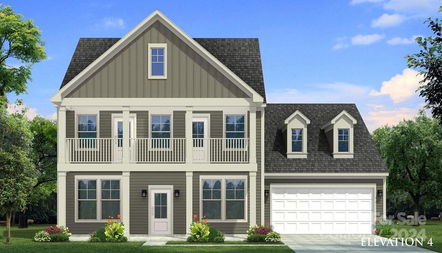 Welcome to Lakeside Glen & our stunning Norris plan! This home features 5 bdrms, 4.5 baths, and is brimming with upgrades. The open-concept layout includes LVP flooring on the main level, a gourmet kitchen w/ stainless steel appliances, a 5-burner gas cooktop, wall oven, quartz countertops, and a spacious island perfect for entertaining. The main floor is also home to a formal dining rm with tray ceiling, a large great rm, & a private office. Ascend the oak-treaded stairs to discover a luxurious primary suite w/ a tray ceiling, dual-sink vanity, tiled shower w/ solid surface seat, and a large walk-in closet. Secondary bdrms are well-sized with walk-in closets & share access to a loft, plus a guest bdrm w/ ensuite! A hall bath w/ double vanity and a second-floor laundry rm w/ a sink, add ample storage & convenience. Enjoy the outdoors from the inviting front porch or the expansive covered rear porch.