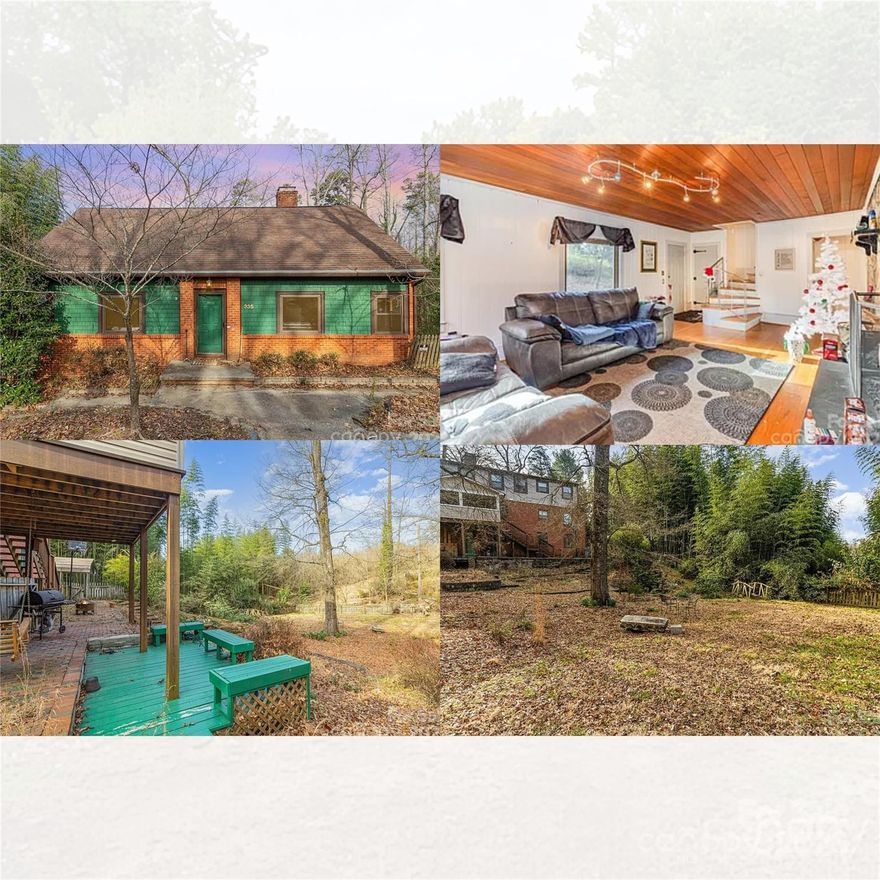 Charming 4-bedroom home offering generous living space both inside and out. The cozy living room features a wood- burning fireplace, while the screened back porch and patio provide great spaces for relaxation. Enjoy a peaceful goldfish  pond and versatile outbuilding/shop with electric service. The basement includes a third bathroom, a laundry room, and a bonus room that is heated and cooled for year-round comfort. The property also features a 2-car garage."Just minutes away from parks, the greenway, and downtown Concord. goldfish pond