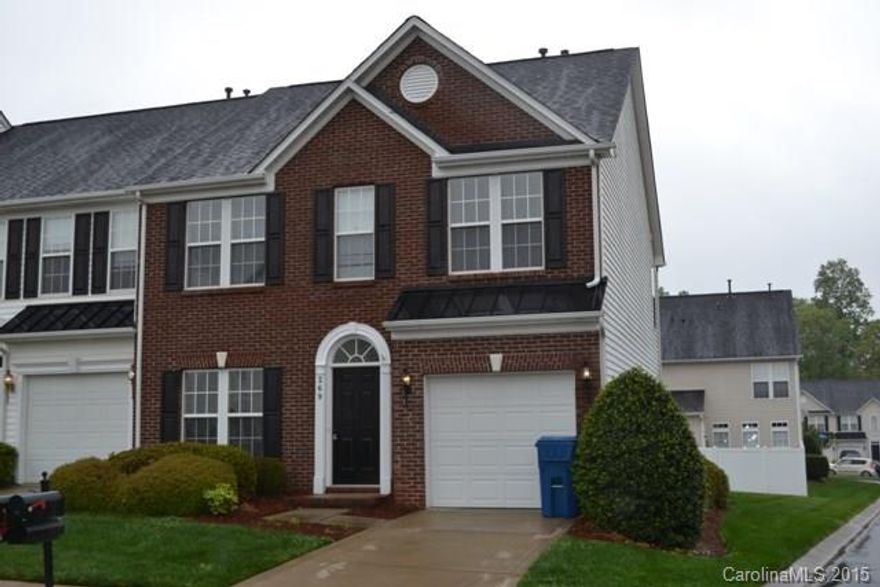 Great end unit townhome that shows like a model home! Lots of updating with new light fixtures, all door knobs and hinges have been replaced, gorgeous brick accent around fireplace.