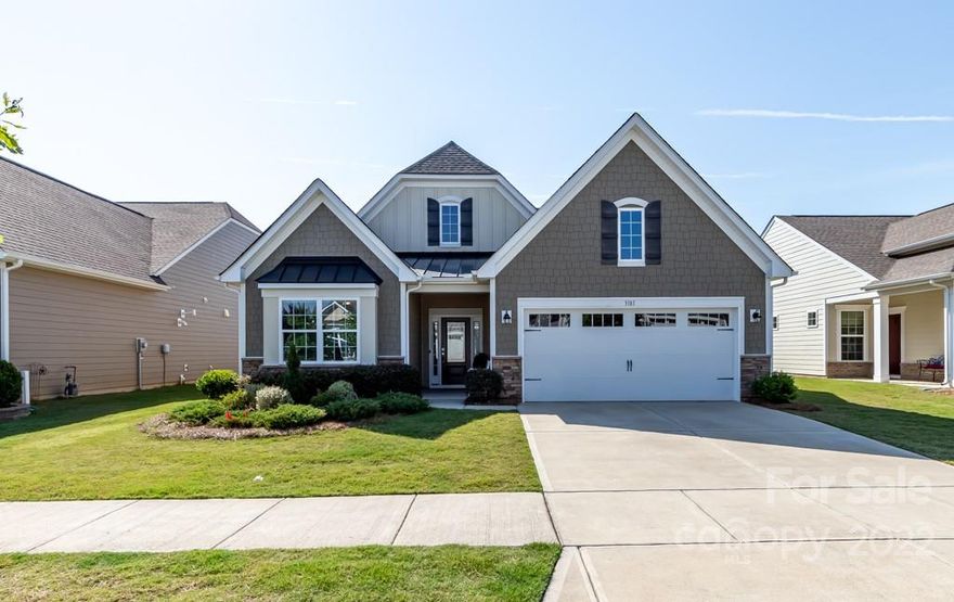 Beautiful Ranch Home in the gated neighborhood of Tree Tops. It was designed exclusively for the active adult lifestyle. Nestled amid an old growth forest, the neighborhood features resort-style amenities. Check out the Tree Tops Website: https://www.treetopscommunity.com/home/ This Delightful home has multiple upgrades including hardwood floors, chef’s kitchen w/quartz countertops, walk-in pantry, gas oven and range, oversized cabinets, and breakfast bar on one side of the enormous island accented by pendant lighting. The Great Room boasts a Fireplace w/gas logs and leads out to a multi-seasonal covered porch, enclosed by an Eze-Breeze system. Enjoy looking out onto a manicured lawn with a custom fireplace on a Paver Patio. Adjacent to the Kitchen and Great Room is the cozy Breakfast Room. Additionally, there is a formal Dining Room that can be easily converted to a 3rd Bdrm, Office, or Game Room. Don’t miss the Owners Suite with large Bath, including walk-in Shower and huge closet.