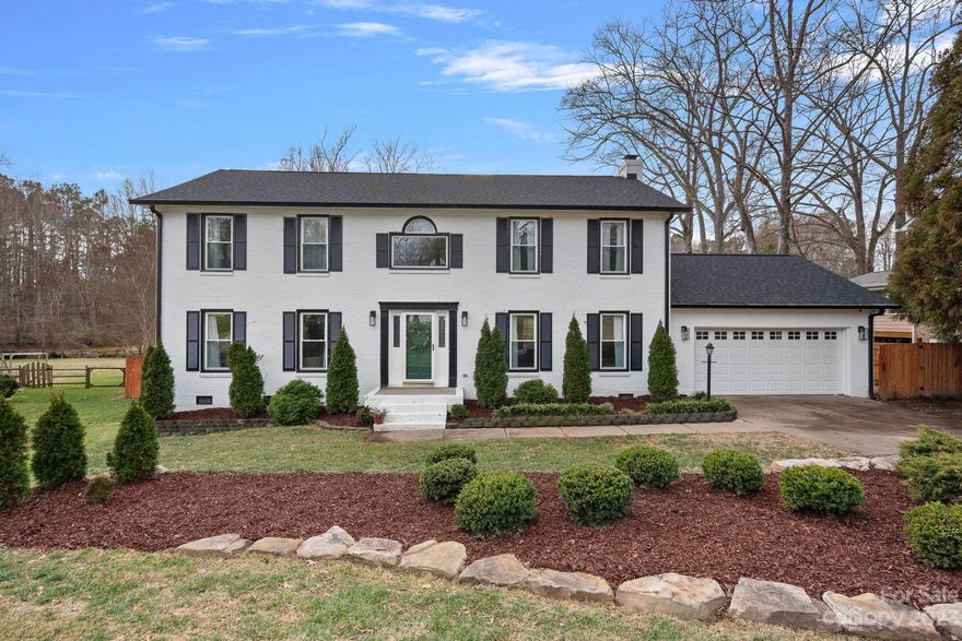 Exclusive location convenient to both Charlotte and Denver, and just a few minutes to Birkdale Village's shopping and amenities. Enjoy the benefit of modern conveniences from the timeless 'Breckenridge' community, where you'll find wide streets, great for neighborhood walks, and classic homes on spacious lots. 8308 Bellingham Ct. sits on almost half an acre.  The traditional layout features a large, bright Living Room with fireplace and access to the screened porch - perfect for lounging on hot summer nights; Kitchen - updated with newer stainless steel appliances and overlooking the large back yard with pool; Dining Room off the Kitchen is adjacent to the Den/Family, ideal for entertaining. The upper level features four Bedrooms, including the large Primary Suite, with brand-new flooring in bathrooms and laundry. Large, 2-car garage and plenty of additional parking in the extended driveway. New roofing, gutters, windows, HVAC with Smart Thermostats in Fall of 2022.
