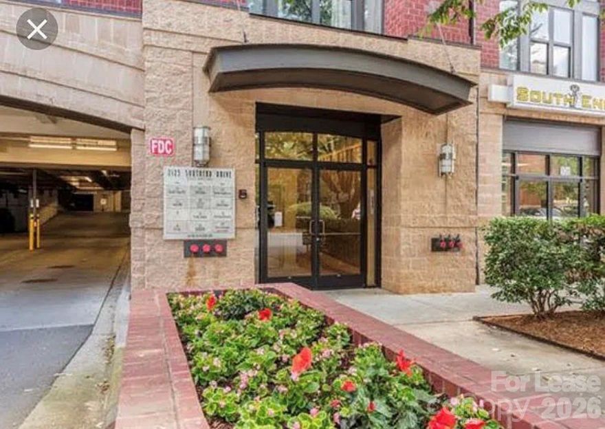 TOP FLOOR, LOFT style condo in the heart of Southend. NEW HVAC, Open floor plan, embracing an abundance of natural light in the living room and bedroom, remodeled gorgeous bathroom. Just minutes away from Uptown. Walking distance to restaurants, bars, shopping, transit/light rail, LOWE'S and all that Southend has to offer. Secured building and gated parking.
No pet, No smoking. No short term lease
Water is included in rent. 
$60 non refundable application fee for everyone over 18.