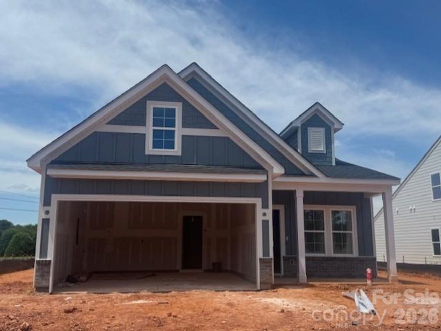 The Brunswick is a beautifully crafted single-story home offering three bedrooms and two bathrooms with a smart, open layout designed for both comfort and functionality. The heart of the home features an open-concept kitchen, dining, and great room, enhanced by vaulted ceilings that create a bright, welcoming atmosphere ideal for everyday living and entertaining.
Luxury vinyl plank flooring runs throughout the main living spaces, delivering a perfect balance of style and durability. 
The private primary suite offers a relaxing retreat with vaulted ceilings, a walk-in closet, and an en-suite bathroom. Two additional bedrooms share a full bath and provide comfortable accommodations for family or guests. A conveniently located laundry room near the two-car garage adds to the home’s efficient design. Outdoor living is just as inviting, with a covered and screened back porch that’s perfect for relaxing or hosting gatherings. With its thoughtful design, modern finishes, and easy single-story living, The Brunswick delivers comfort and versatility in a home that’s made to fit your lifestyle. Come see this home in Willowbrook an all ranch neighborhood an hour from Charlotte, NC and convenient Asheville and Greenville, SC
Willowbrook will feature pickleball, a covered pavillion and firepit to enjoy!
