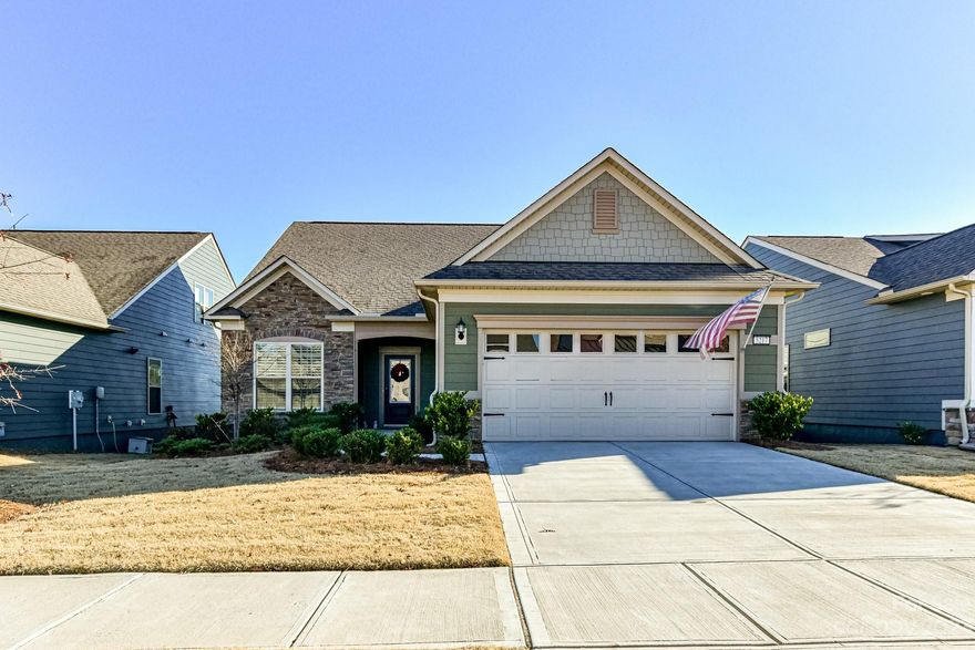 Welcome to this pristine popular Castle Rock 3 BR/3Bath home nestled in the serene 55+ community of Carolina Orchards in Fort Mill, SC. This immaculate residence has only been lived in for 2 yrs making it the perfect haven for those seeking a turnkey property with all the modern comforts. Primary suite on main floor. As you approach the home, you are greeted by a beautifully landscaped front yard with lush greenery. The gourmet kitchen is a chef's dream, adorned with gorgeous granite countertops, stainless steel appliances, & ample custom cabinetry. This home is flooded with natural light, creating a tranquil oasis where you can unwind & enjoy moments of peace. With this 55+ community, residents have access to a range of amenities tailored to an active & social lifestyle. This includes a clubhouse, fitness center, swimming pool, walking trails, & various social activities to enjoy with like-minded neighbors. You don't want to miss out on this beautiful home in an amazing community.