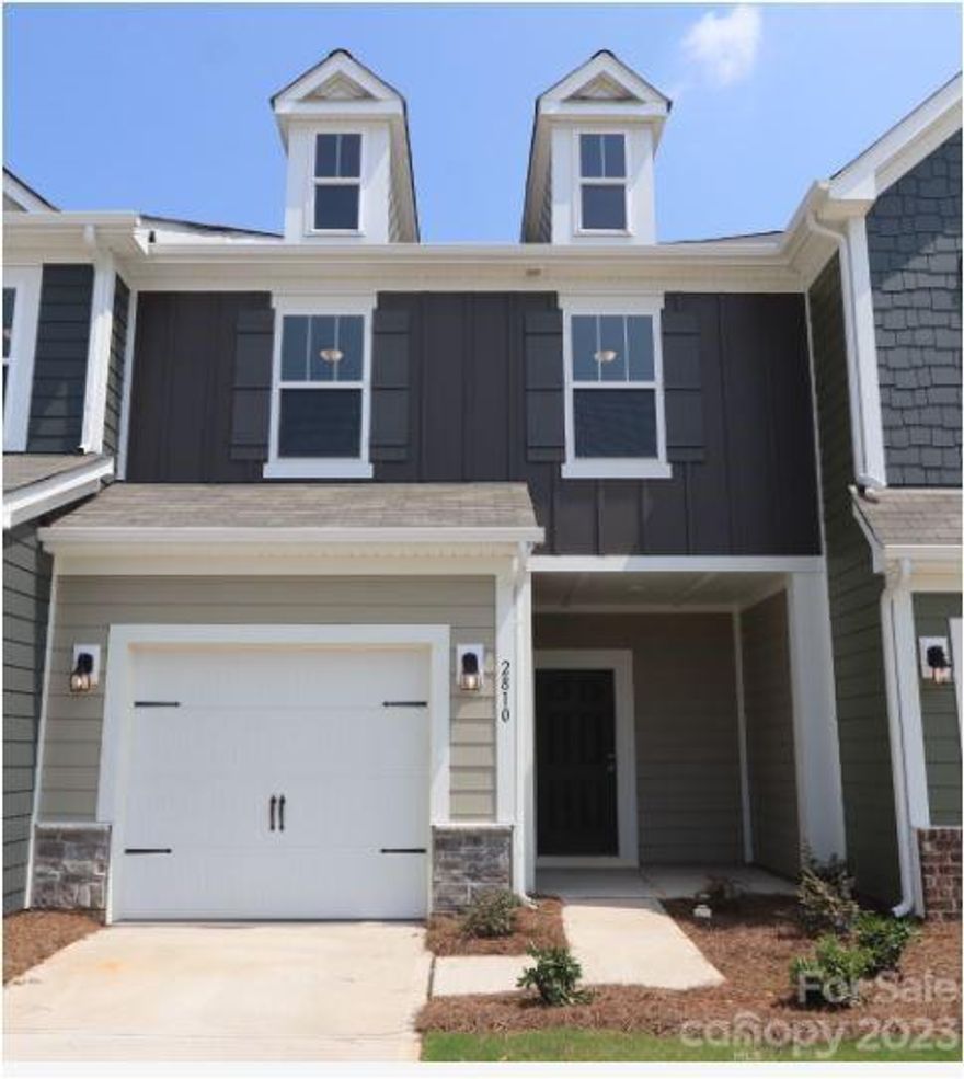 Welcome Home to this charming Wylie townhome w/ 1601 sq. ft 3 BR, a 1-car garage, a private back patio. Whether you make your way in through the 1-car garage or the front door, you'll find yourself in the foyer. Step past the powder room and into the main living area, where you'll find your kitchen, dining area, and family room. Your kitchen features an abundance of counter space w/ a center island. Enjoy entertaining your friends in this open plan or head outside to the back patio that backs up to a wooded area to enjoy your meal or your morning coffee in the fresh air! Head upstairs and find all 3 bedrooms, a full hall bath and the conveniently located 2nd floor laundry room. Your owner’s suite sits at the back and features a tray ceiling and WIC across from the bathroom, which comes with a shower, and a double vanity with quartz tops. You'll love the designer features including granite tops in the kitchen w/tile backsplash and low maintenance laminate throughout 1st floor