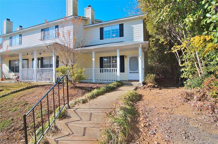 2 bedroom/1.5 bath end unit condo in great location. Convenient to 77 & close to shopping/dining. Living room with fireplace & ceiling fan. Refrigerator to convey. Laundry room with cabinets. Spacious bedrooms on upper level with ceiling fans & plenty of closet space. Jack n jill bath. Storage unit on back porch.