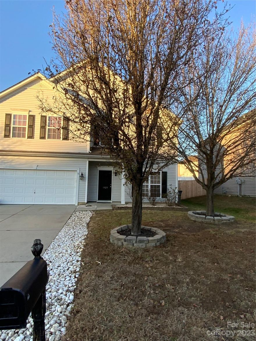 Spacious Home in great location close to new downtown area, parks, shopping, and Interstate. Thirty minutes drive to Charlotte Douglas Airport and 7 minute drive to the Amtrak Train Station. Location Location Location this 5 bedroom 2.5 bathroom  home is great for everyone to have their own room or for someone who just needs extra space. Second floor Large Primary bedroom with huge walk in closet and en suite bath with separate shower & tub and double vanity. Great size secondary bedrooms. New HVAC System installed in 2023. This home has a large sun room to enjoy morning coffee or make into a beautiful naturally lighted office space. Nice size backyard all in a great community and only thirty minute drive to most areas in the city of Charlotte.