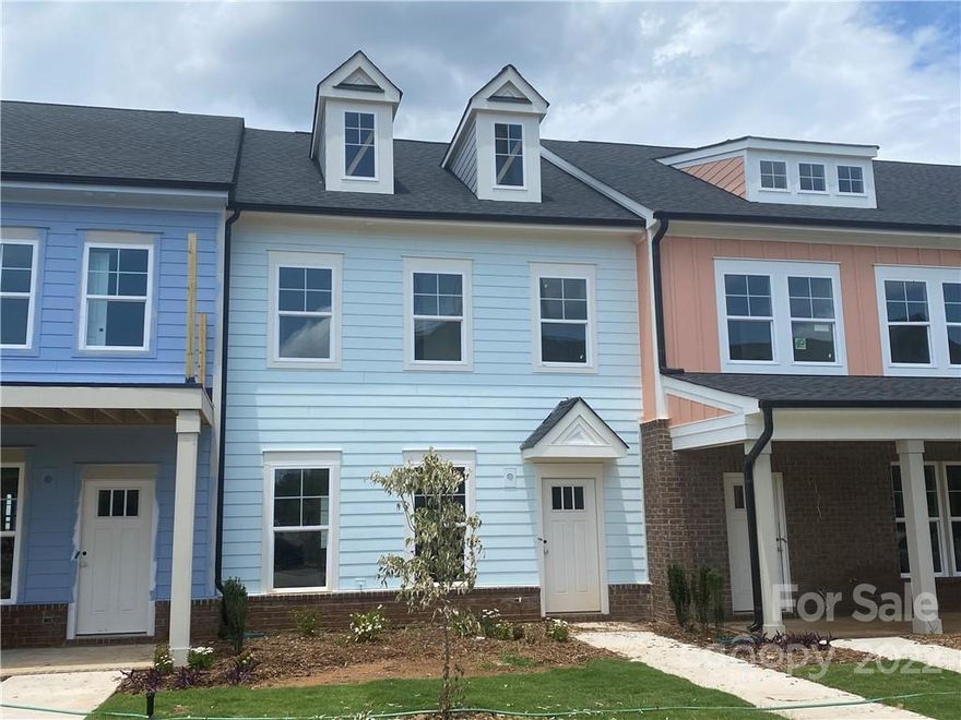 The beautiful Danielle plan features a lovely open first-floor townhome with three bedrooms on the second level. This new home will be finished out with high-quality upgrades throughout, standards are granite countertops, modern plumbing fixtures, and upgraded kitchen appliances. Located in the charming Riverwalk community in Rock Hill, SC, this home is perfect for anyone and everyone looking to spend some time enjoying what Riverwalk has to offer.